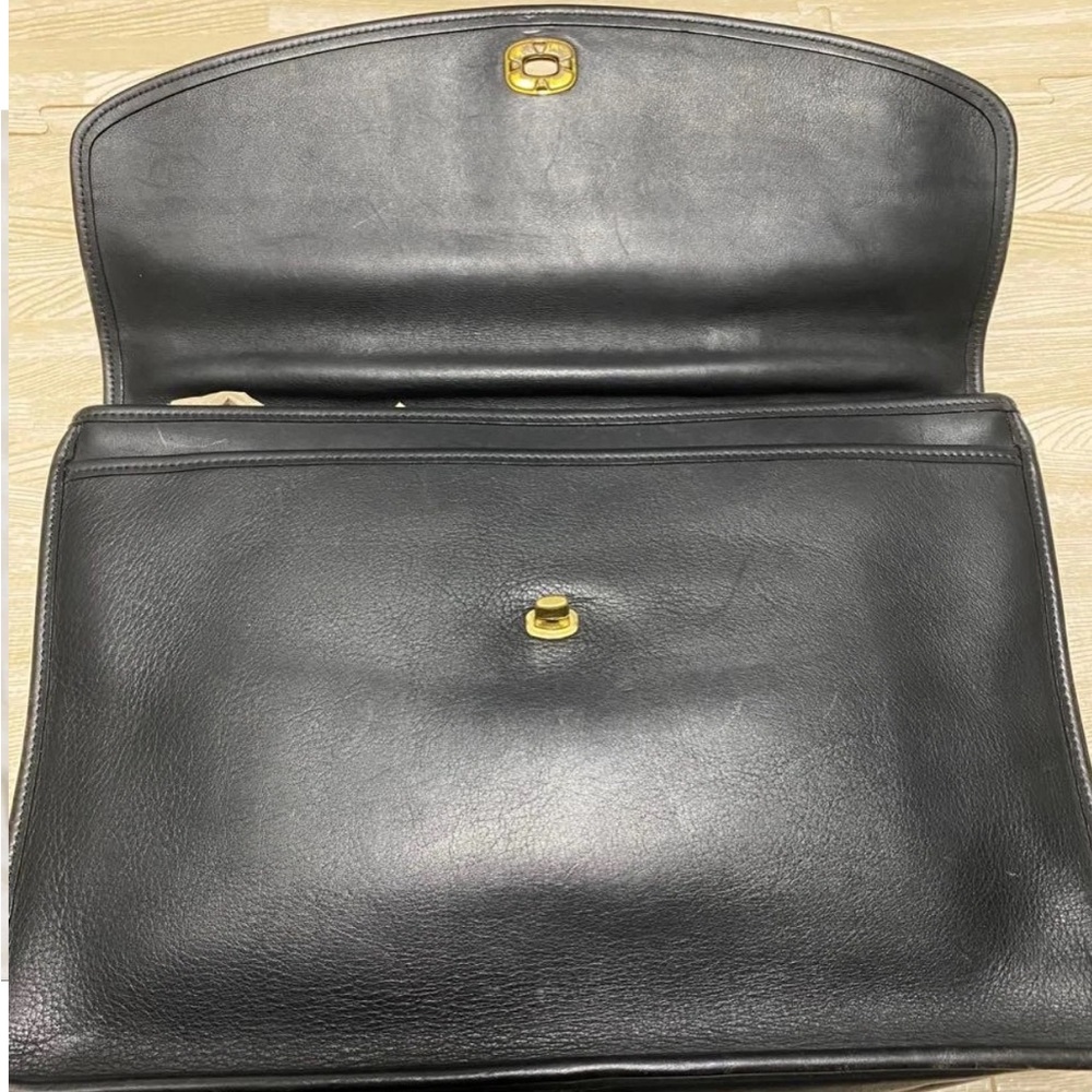 Coach Black Leather Briefcase - Picture 5 of 13
